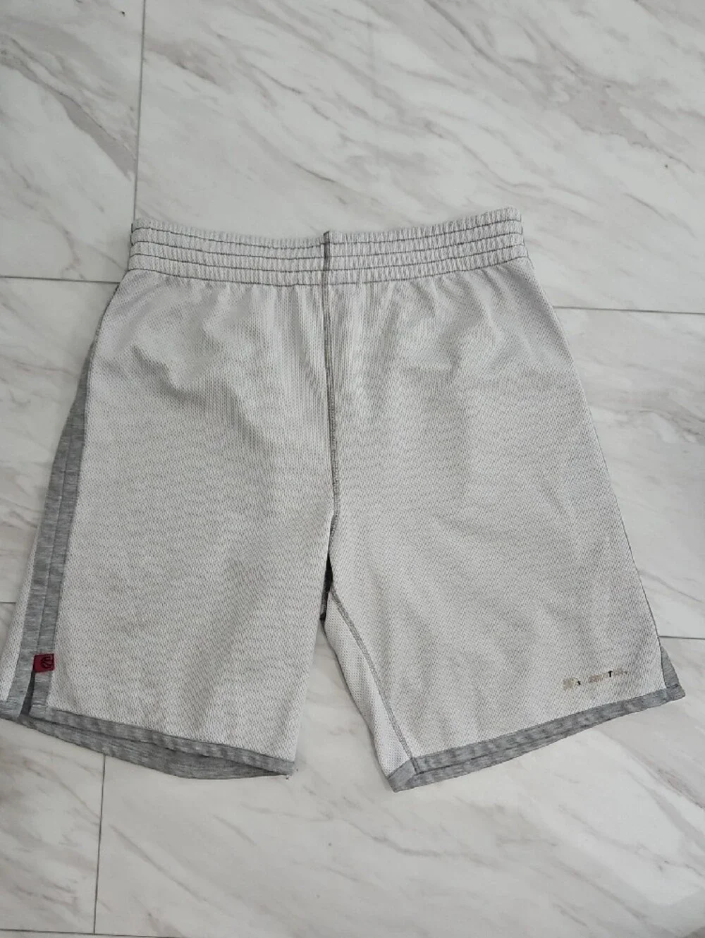 Men's Grey Athletic Drawstring Shorts